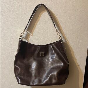 DOONEY & BOURKE 1976 Elegant Brown Leather Shoulder Bag